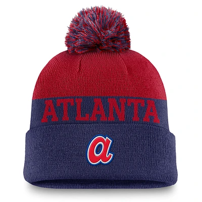 Atlanta Braves Rewind Peak Men's Nike MLB Cuffed Pom Beanie