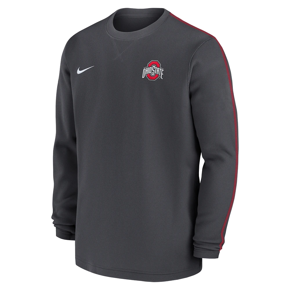 Ohio State Buckeyes Sideline Coach Men's Nike College Long-Sleeve Top