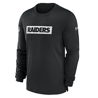 Las Vegas Raiders Sideline Player Team Issue Men’s Nike Dri-FIT Long-Sleeve Top