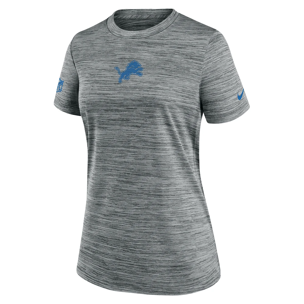 Detroit Lions Sideline Team Issue Velocity Women's Nike Dri-FIT NFL T-Shirt