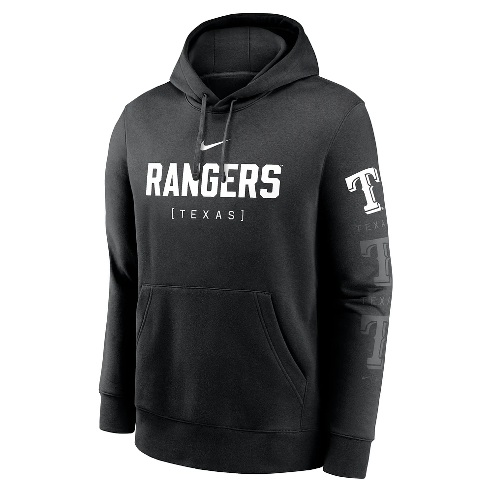 Texas Rangers Fashion Club Men's Nike MLB Pullover Hoodie