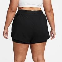 Nike Dri-FIT One Women's High-Waisted 3" 2-in-1 Shorts (Plus Size)