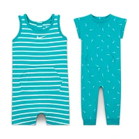 Nike Essentials Baby (12-24M) Short Sleeve and Tank 2-Pack Romper Set