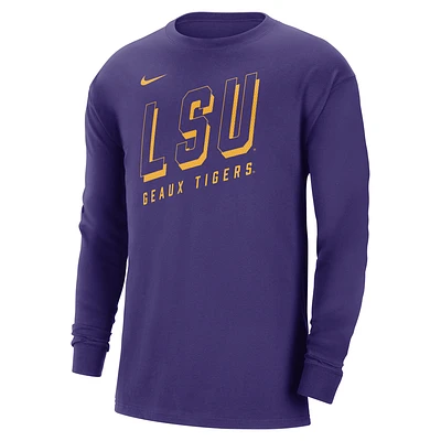 LSU Men's Nike College Long-Sleeve Max90 T-Shirt