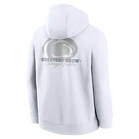 Penn State 2025 White Out Club Men's Nike College Pullover Hoodie