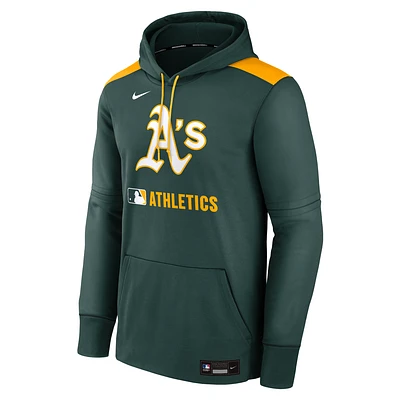 Athletics Authentic Collection Men's Nike Therma MLB Pullover Hoodie