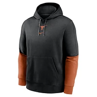 Texas Longhorns Sideline Team Issue Club Men's Nike College Pullover Hoodie