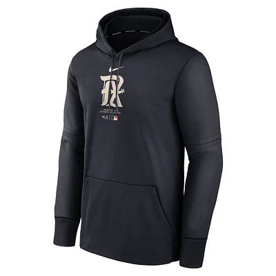 Texas Rangers City Connect Practice Men's Nike Therma MLB Pullover Hoodie