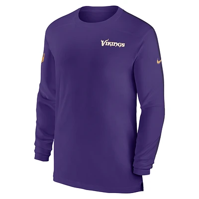 Minnesota Vikings Sideline Coach Men's Nike Dri-FIT NFL Long-Sleeve Top