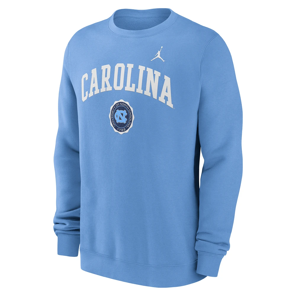 North Carolina Tar Heels Arched Seal Men's Nike College Pullover Crew