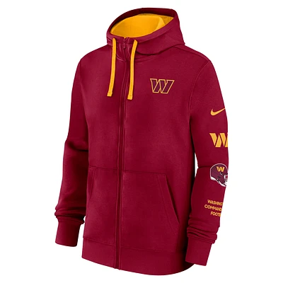 Washington Commanders Club Men's Nike NFL Full-Zip Hoodie