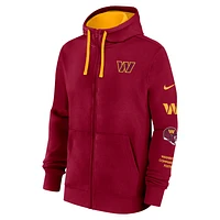 Washington Commanders Club Men's Nike NFL Full-Zip Hoodie