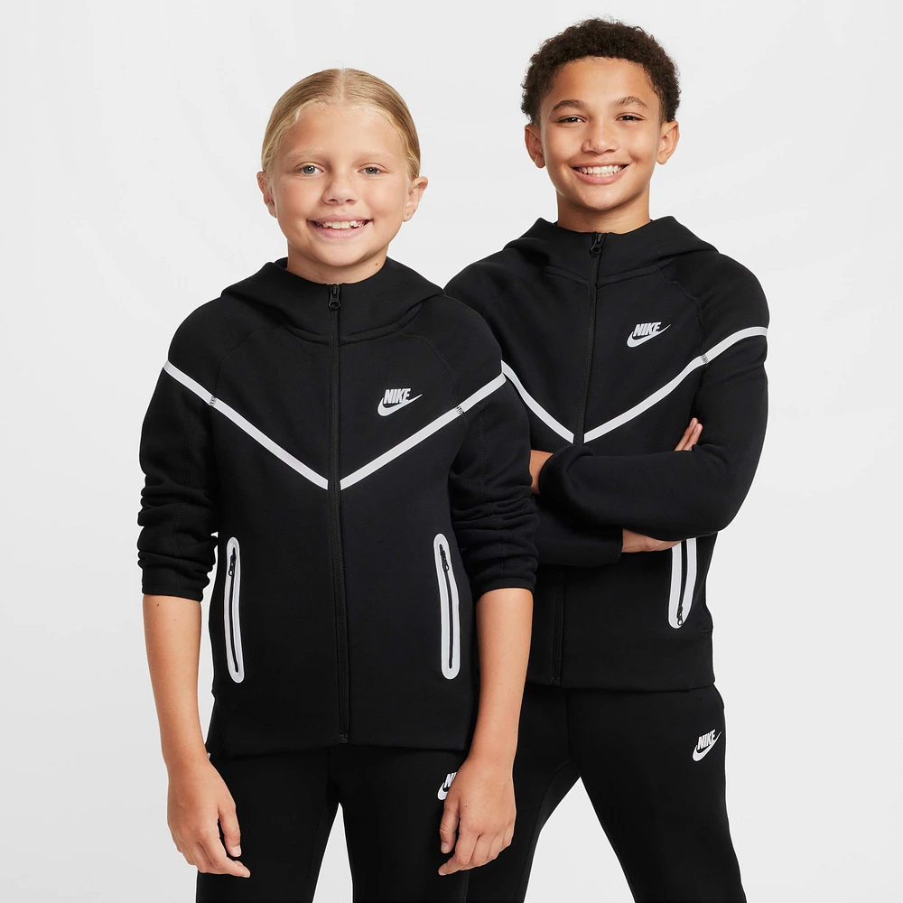 Nike Sportswear Tech Fleece Big Kids' (Boys') Reflective Full-Zip Hoodie