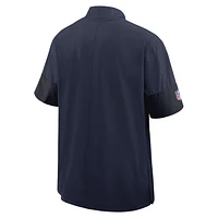Tennessee Titans Sideline Coach Men's Nike NFL 1/2-Zip Short-Sleeve Jacket