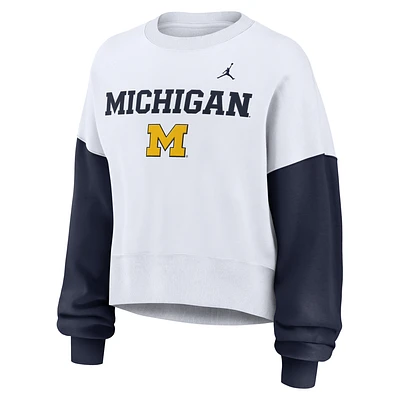 Michigan Wolverines Primetime Women's Nike College Pullover Crew