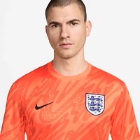 England (Men's Team) 2024/25 Stadium Goalkeeper Men's Nike Dri-FIT Soccer Replica Short-Sleeve Jersey