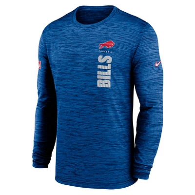 Buffalo Bills Sideline Velocity Men's Nike Dri-FIT NFL Long-Sleeve T-Shirt