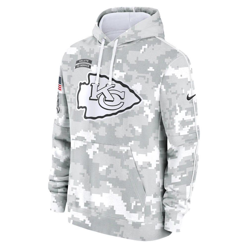 Kansas City Chiefs Salute to Service Primary Edge Club Men's Nike NFL Pullover Hoodie