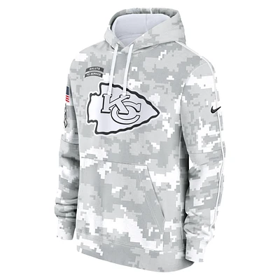 Kansas City Chiefs Salute to Service Primary Edge Club Men's Nike NFL Pullover Hoodie