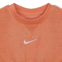 Nike Essentials Baby (0-9M) Jacquard Towel Terry Romper