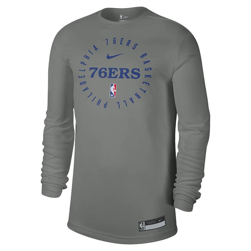 Philadelphia 76ers Men's Nike Dri-FIT NBA Long-Sleeve T-Shirt