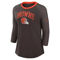 Cleveland Browns Women's Nike NFL 3/4-Sleeve T-Shirt