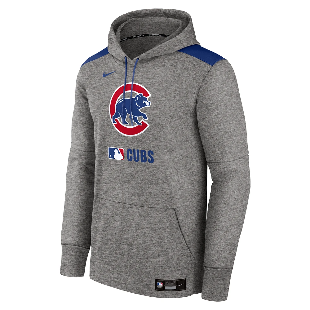 Chicago Cubs Authentic Collection Men's Nike Therma MLB Pullover Hoodie