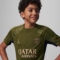 Paris Saint-Germain Strike Fourth Big Kids' Jordan Dri-FIT Soccer Knit Top