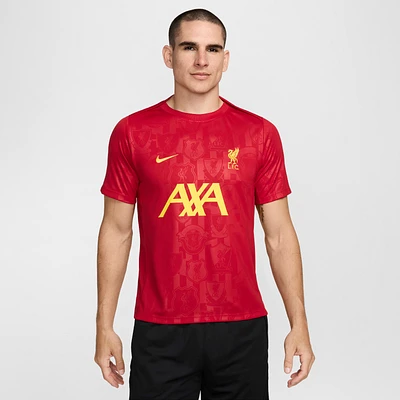 Liverpool FC Academy Pro Men's Nike Dri-FIT Soccer Pre-Match Short-Sleeve Top