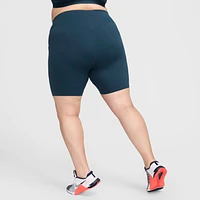 Nike Universa Women's Medium-Support High-Waisted 8" Biker Shorts with Pockets (Plus Size)