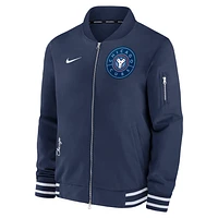 Chicago Cubs Authentic Collection City Connect Game Time Men's Nike MLB Full-Zip Bomber Jacket