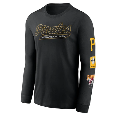 Pittsburgh Pirates Cooperstown Knockout Men's Nike MLB Long-Sleeve T-Shirt