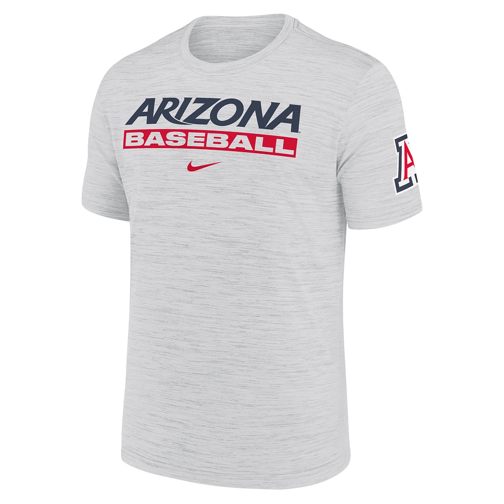 Arizona Wildcats Velocity Baseball Wordmark Stack Men's Nike Dri-FIT College T-Shirt