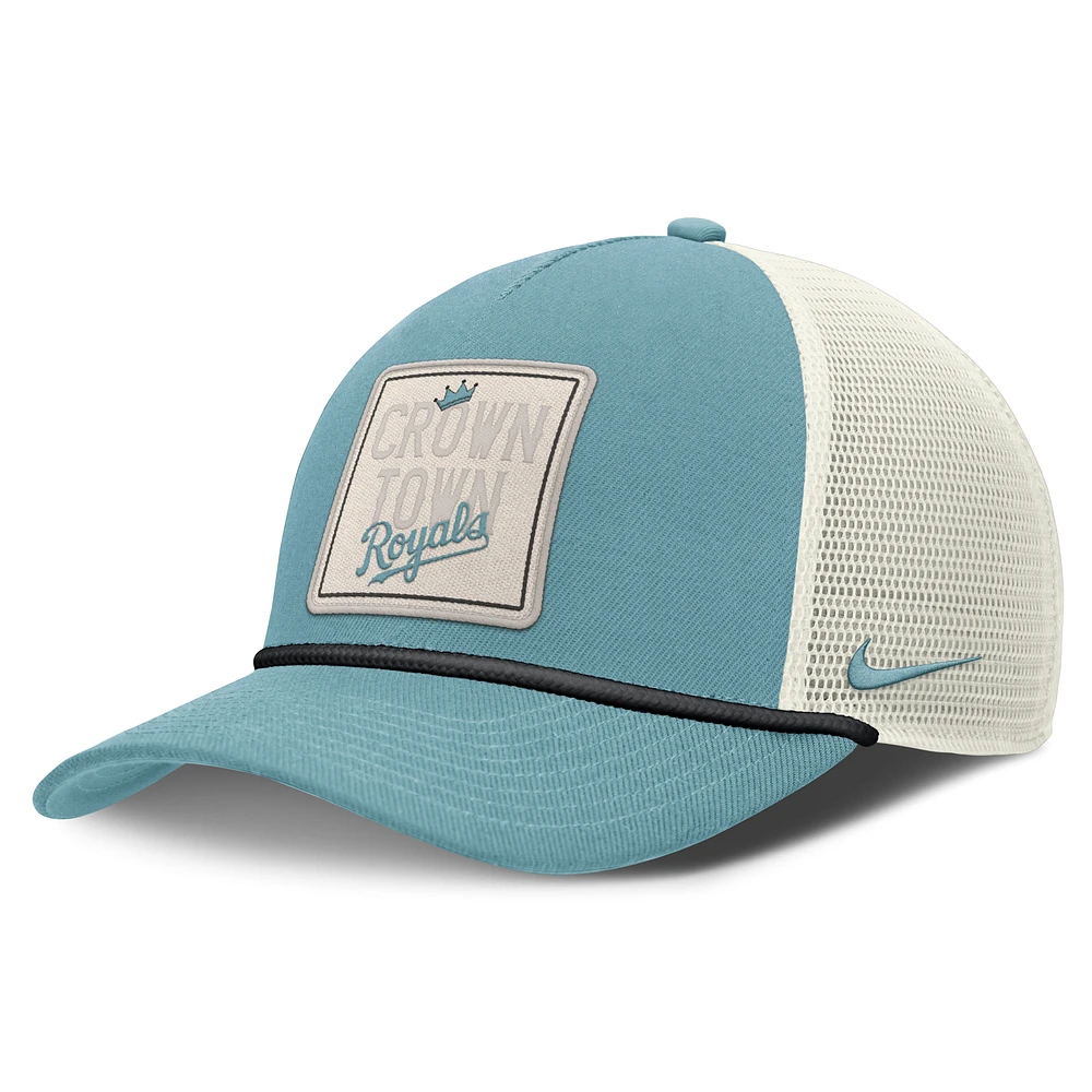 Kansas City Royals Rise Tech Men's Nike Dri-FIT MLB Trucker Adjustable Hat