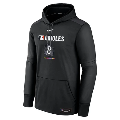Baltimore Orioles Authentic Collection City Connect Men's Nike Therma MLB Pullover Hoodie