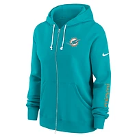 Miami Dolphins Phoenix Women's Nike NFL Full-Zip Hoodie