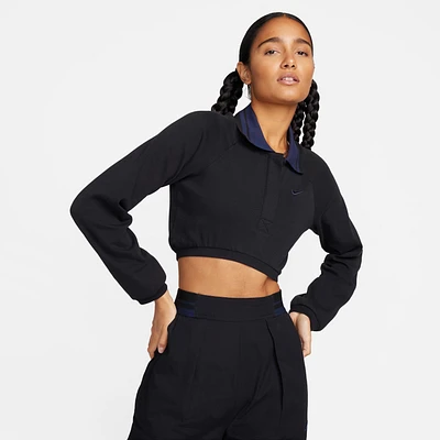 Nike Sportswear Collection Women's Cropped Long-Sleeve Polo