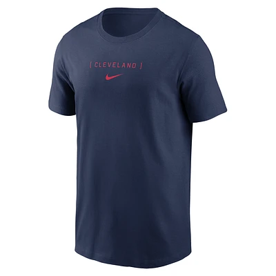 Cleveland Guardians Large Logo Back Stack Men's Nike MLB T-Shirt