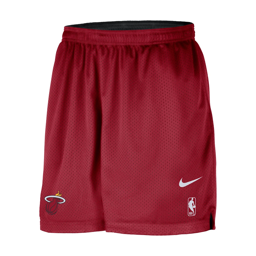 Miami Heat Courtside Men's Nike NBA Mesh Practice Shorts