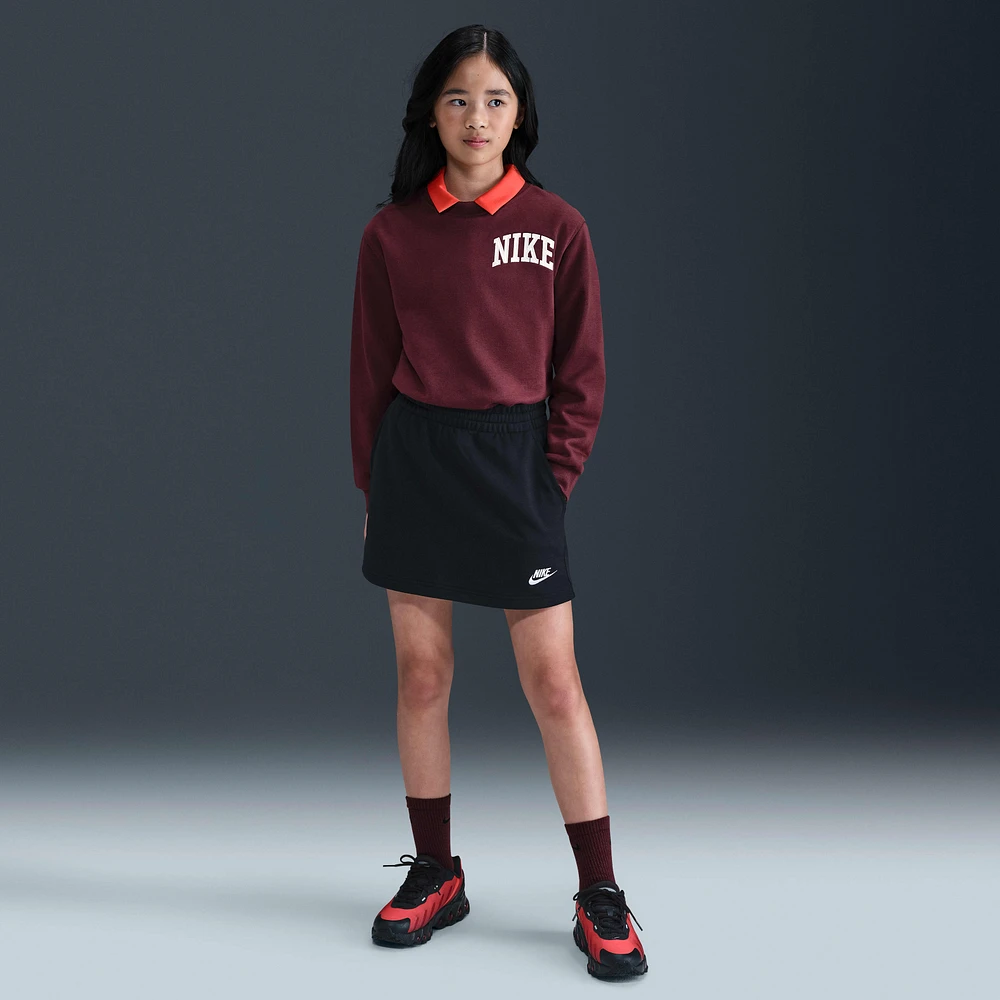 Nike Sportswear Club Big Kids' (Girls') French Terry Skirt