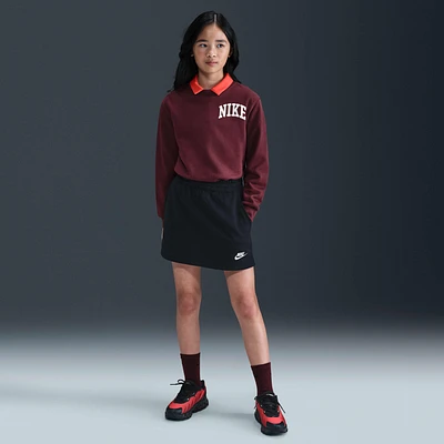 Nike Sportswear Club Big Kids' (Girls') French Terry Skirt
