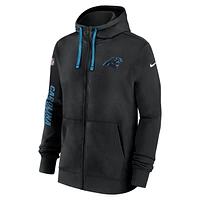 Carolina Panthers Sideline Team Issue Club Men's Nike Full Zip Hoodie