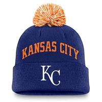 Kansas City Royals Peak Men's Nike MLB Cuffed Pom Beanie