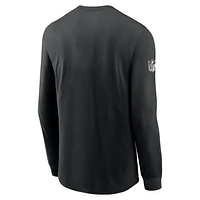 Philadelphia Eagles Sideline Team Issue Men's Nike Dri-FIT NFL Long-Sleeve T-Shirt