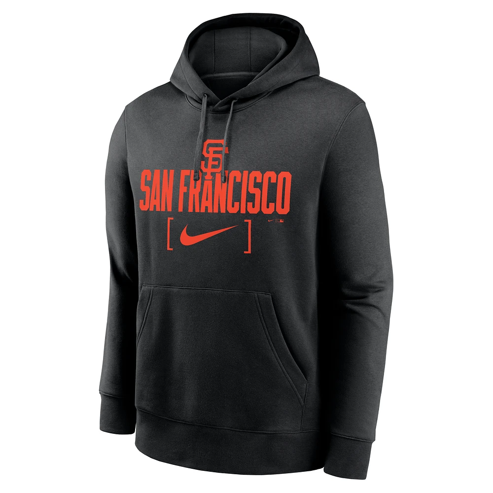 San Francisco Giants Club Slack Men's Nike MLB Pullover Hoodie