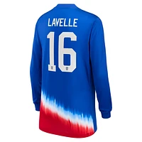 Rose Lavelle USWNT 2024 Stadium Away Big Kids' Nike Dri-FIT Long-Sleeve Soccer Jersey