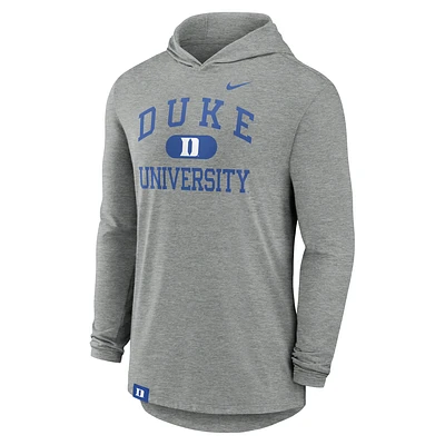 Duke Blue Devils Blitz Men's Nike Dri-FIT College Long-Sleeve Hooded T-Shirt