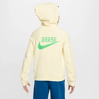 Brazil Big Kids' Nike Air Soccer Pullover Hoodie