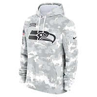 Seattle Seahawks Salute to Service Primary Edge Club Men's Nike NFL Pullover Hoodie