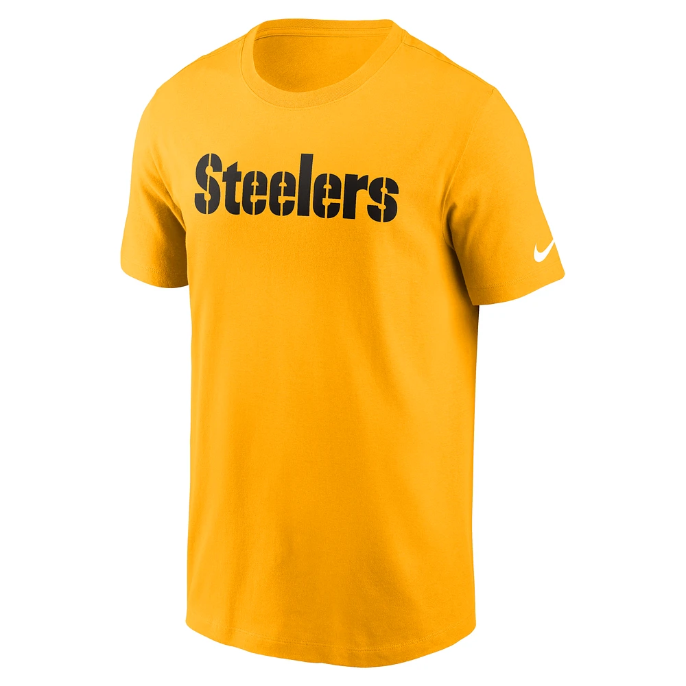 Pittsburgh Steelers Primetime Wordmark Essential Men's Nike NFL T-Shirt